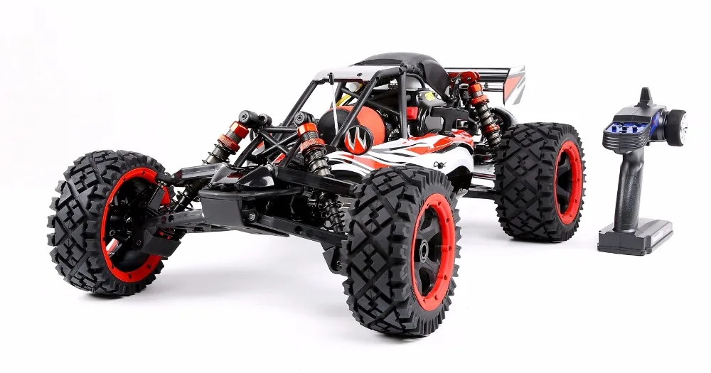 Qbaja Mini baja 29cc Powerfull 2t engin 2,4g пульт дистанционного управления переднее колесо может прыгать