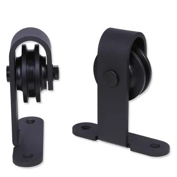 

imum Loading 90kg-100kg/98lbs-220lbs Wood Door Slide Rail System Hardware Set Steel Antique Track Tool for Cabin Style/Rustic
