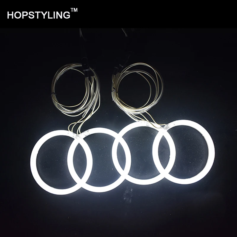 

4pcs/lot 120mm LED Xenon White headlight For BMW E30 E32 E34 CCFL Angel Eyes rings No Error auto head lighting accessory