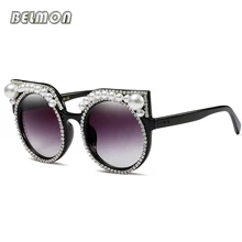 Belmon солнцезащитные очки Для женщин модные роскошные Брендовая Дизайнерская обувь Винтаж Круглые Солнцезащитные очки для девушек, UV400 женский Gafa Oculos de sol RS619