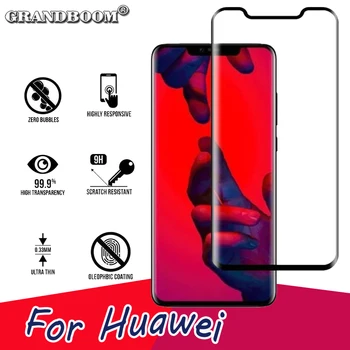 

500pcs 3D Full Cover Curved Tempered Glass For Huawei P20 Mate 20 Pro Lite Screen Protector Premium Guard Protective Glass Film