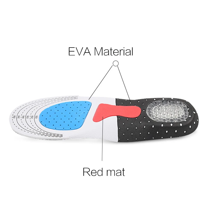 Orthopedic Arch Support Insoles Plantar Fasciitis Foot Care Silicone Gel Sport Shoes Pads for Men Women Running CushionFeet Care