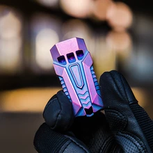 Открытый кемпинг три трубки TC4 титановый сплав выживания свисток высокочастотный звуковой бум свисток Ограниченная серия EDC выживания