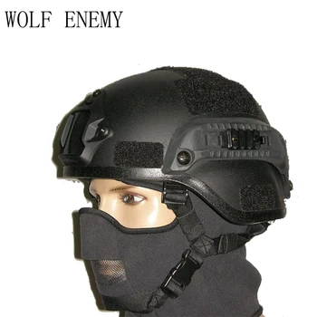 

Mich 2000 Military Tactical Combat Helmet W/ NVG Mount & Side Rail for Airsoft Paintball Field Game Movie Prop Cosplay