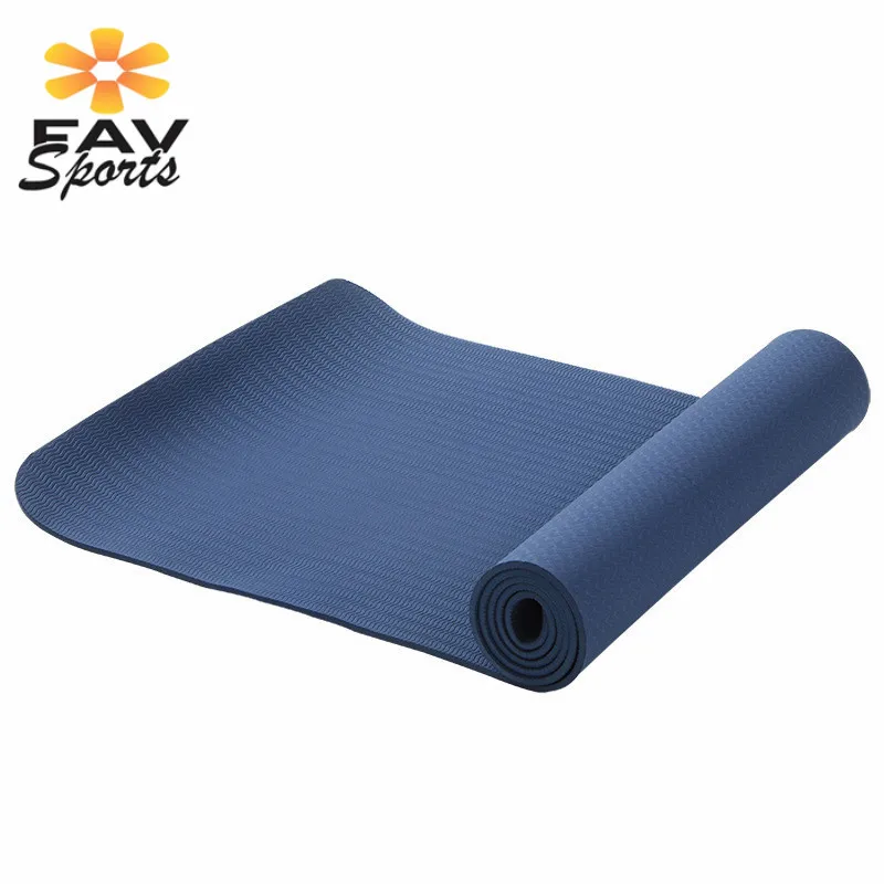 Толщиной 6 мм TPE Поролоновый Коврик для йоги высокое качество нескользящие коврики для йоги для Фитнес безвкусно Гимнастика-Пилатес