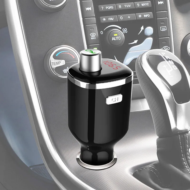 Новый Handsfree Авто Bluetooth FM передатчик стерео автомобильный fm модулятор MP3 плеер Dual USB