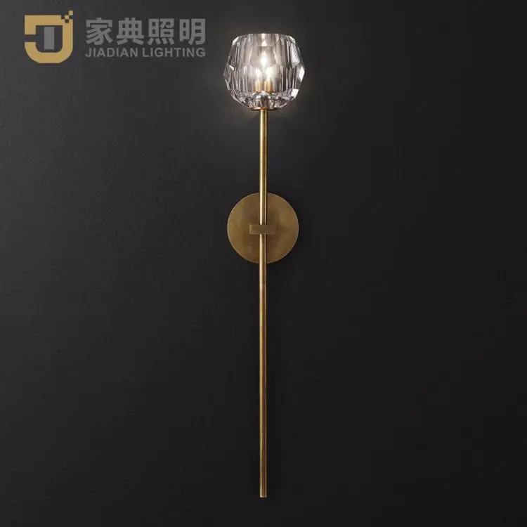 

Nordic LED living room sconces lighting fixtures loft illumination bedroom Crystal wall lights Novelty home deco aisle wall lamp