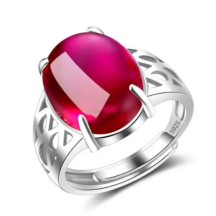 Nový příchod horké prodat módní drahokamu 925 šterlinků stříbrné dámské prsteny snubní prsteny šperky pokles vak na poštu ženy