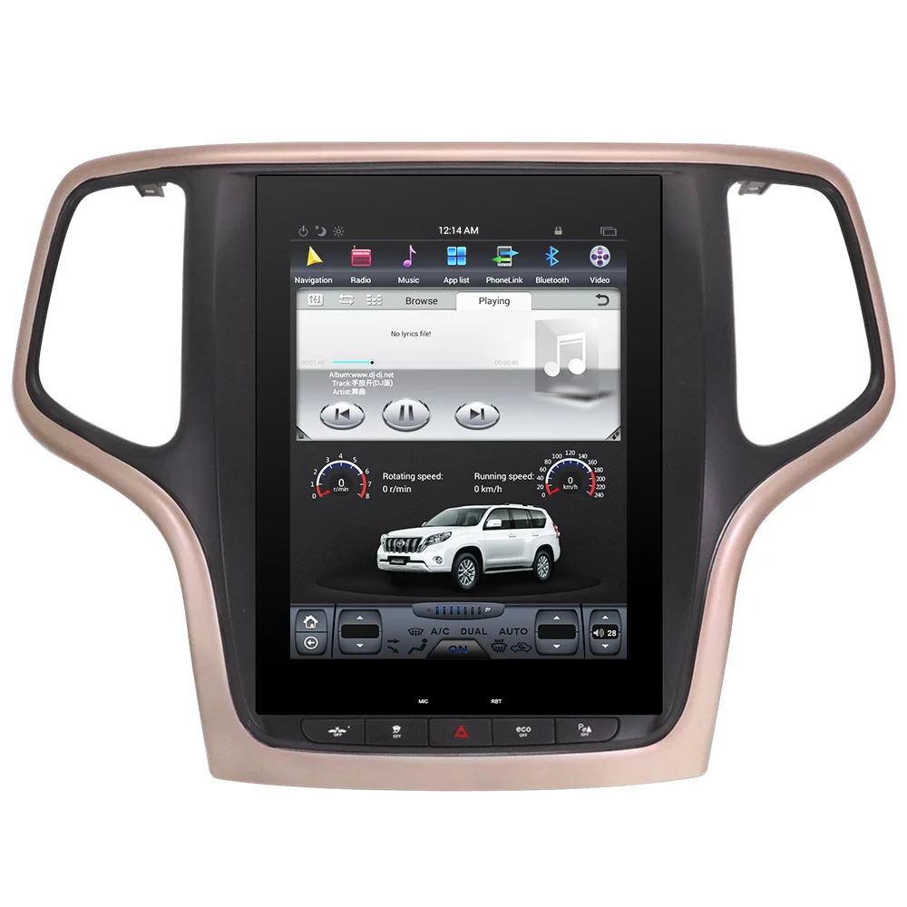 Discount ZWNVA Tesla Style IPS Plus Screen Android 7.1 Car No DVD Player GPS Navigation For JEEP Grand Cherokee 2014 2015 2016 2017 5