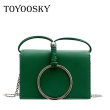TOYOOSKY Ins Hot Small Crossbody Bag For Women Metal Ring Shoulder Bags Women PU Leather Messenger Bag Fashion Mini Flap Bags TOYOOSKY Ins Hot Small Crossbody Bag For Women Metal Ring Shoulder Bags Women PU Leather Messenger Bag Fashion Mini Flap Bags