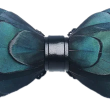 Мужской модный галстук-бабочка женские мужские галстуки Papillon Kravat Gravata цвет галстук ручной работы зеленый перо