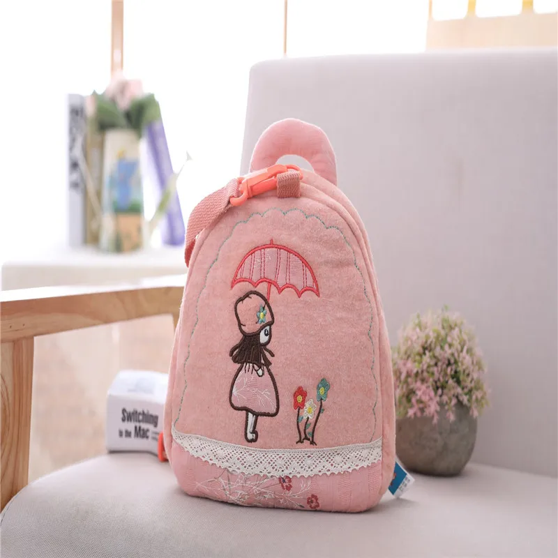 new 35cm Prevent Fall Cute Cartoon Traction Bags Kids Doll Plush Backpack Toy Children Shoulder Bag for Kindergarten Girl - Цвет: Traction bag