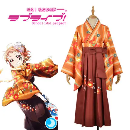 [На заказ] аниме Lovelive!Sunshine!Aqours Dazheng кимоно халат разворачивающийся Chika Хэллоуин