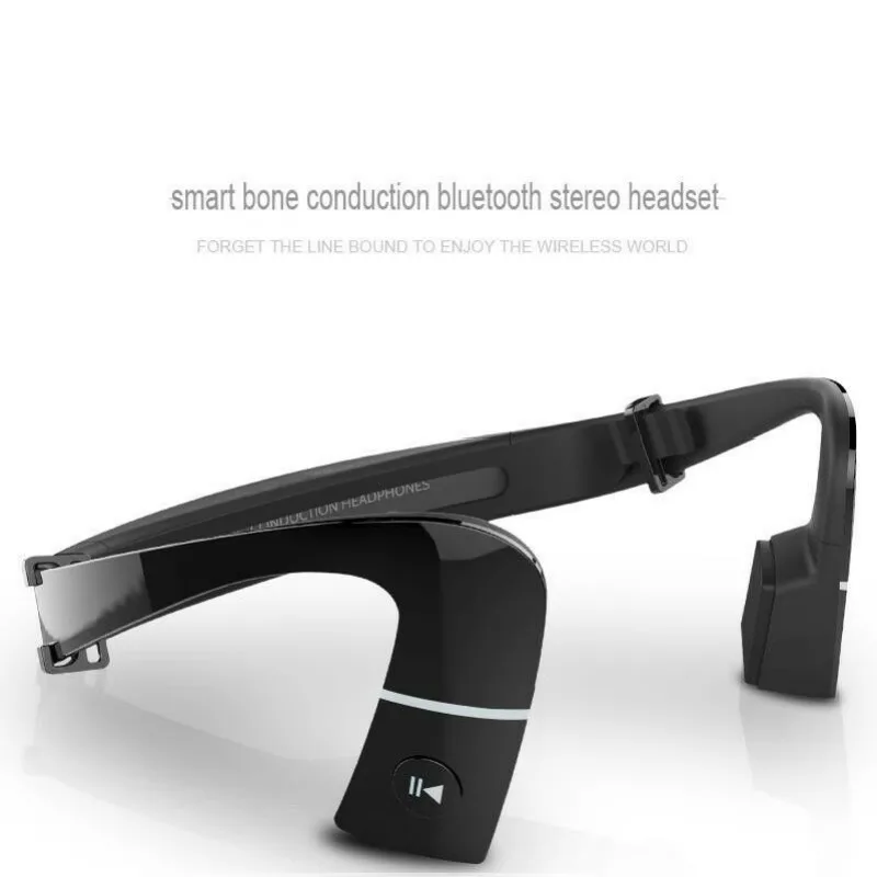 ravi Smart Wireless Bluetooth 4.1 Headset Waterproof Neck-strap Stereo earphones Bone Conduction NFC Earphone Hands-free
