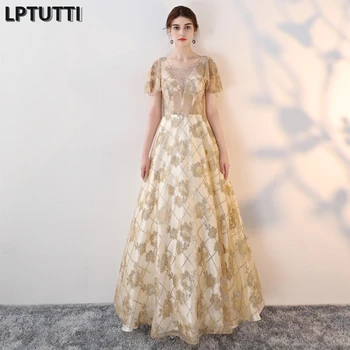 

LPTUTTI Crystal Sequin Gratuating New For Women Elegant Date Ceremony Party Prom Gown Formal Gala Luxury Long Evening Dresses