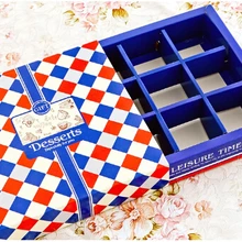 Вечерние Рождество День рождения 9 сетки загружены макароны! Коробка для торта и конфет