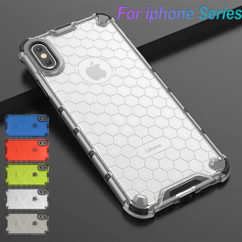 Luxury Shockproof Rugged Hybrid Armor Case For iPhone XS Max XR X 8 7 6s 6 Plus Tough Plastic Hard Impact Back Cover |