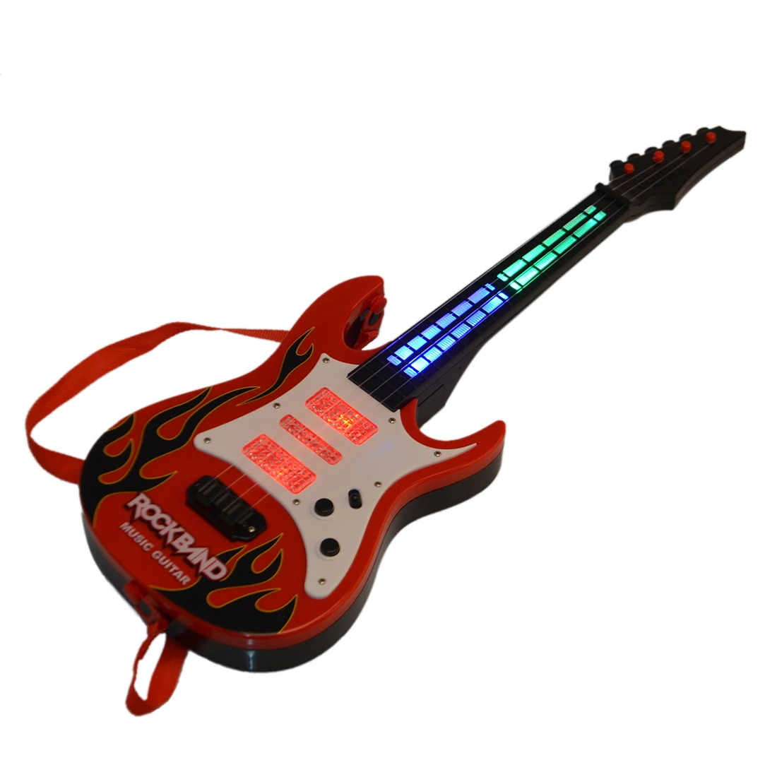 New Hot Rock Band Music Electric Guitar 4 Strings Kids Musical Instruments Educational Toys For Children Birthday Gift