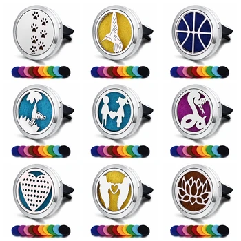 

Car Air Freshener Car Fragrance Car Perfume Diffuser Clip Car Air Auto Vent Freshener Essential Oil (Free 10pc pad) C06