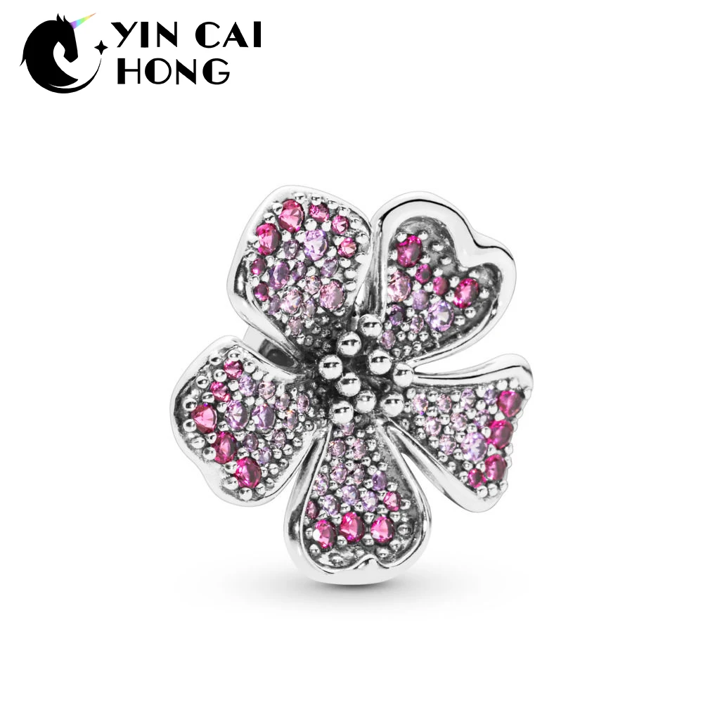 

YCH 100% 925 Sterling Silver New Spring 798073NCCMX Long Peach Series String Charm Beaded DIY Bracelet China First Sale