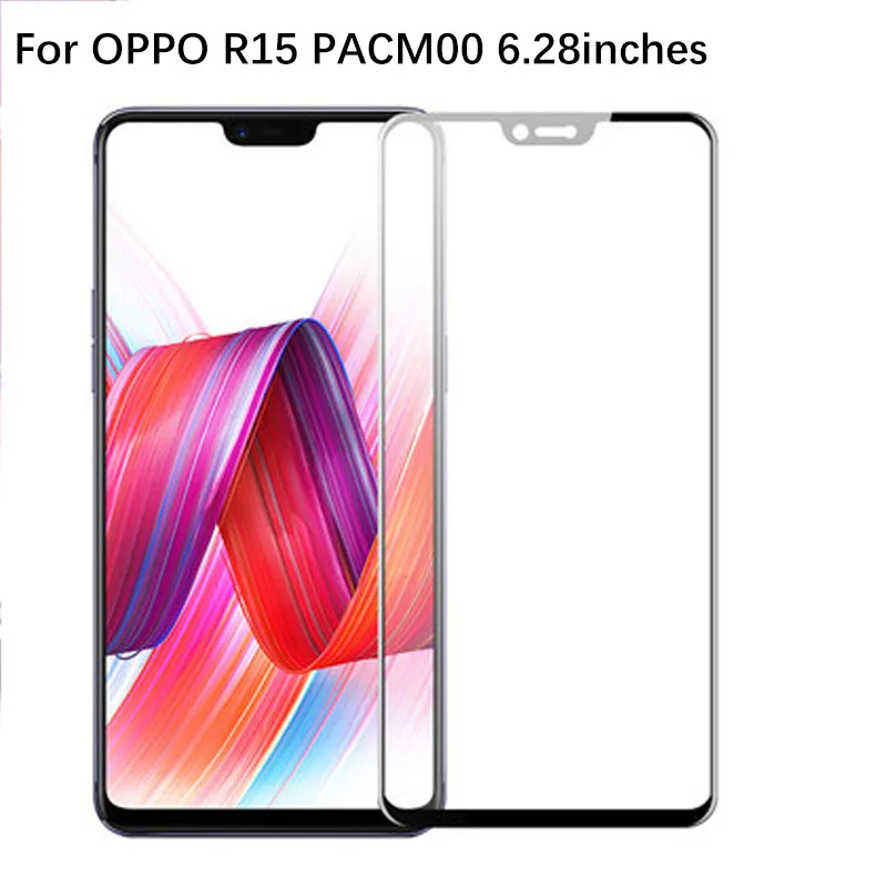 2 шт. для oppo r 15 Стекло закаленное Полное покрытие пленка PACM00 6 28 ''Экран