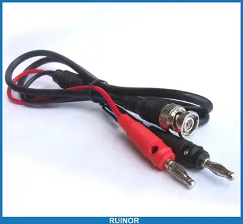 

BNC Male Q9 to Hose 4mm Dual Banana plug connector test probe cable 100CM/1M
