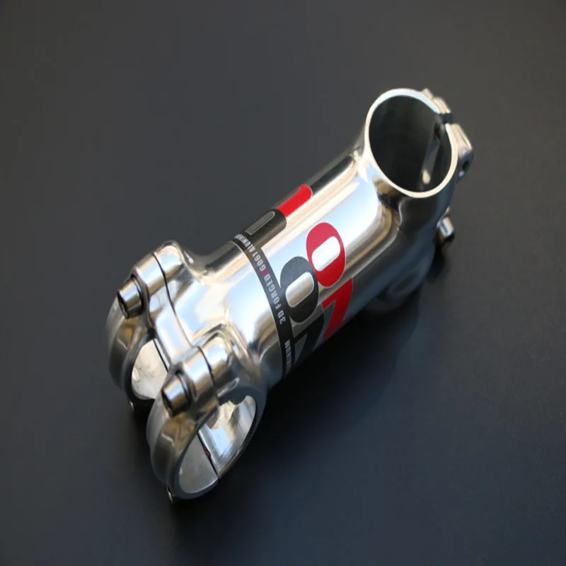 7 degrees 110mm UNO Bright silver Stem MTB Road Bike Bicycle bar Stems 7/17degree 31.8*60/70/80/90/100/120/130 mm - Color: 7 degrees 110mm