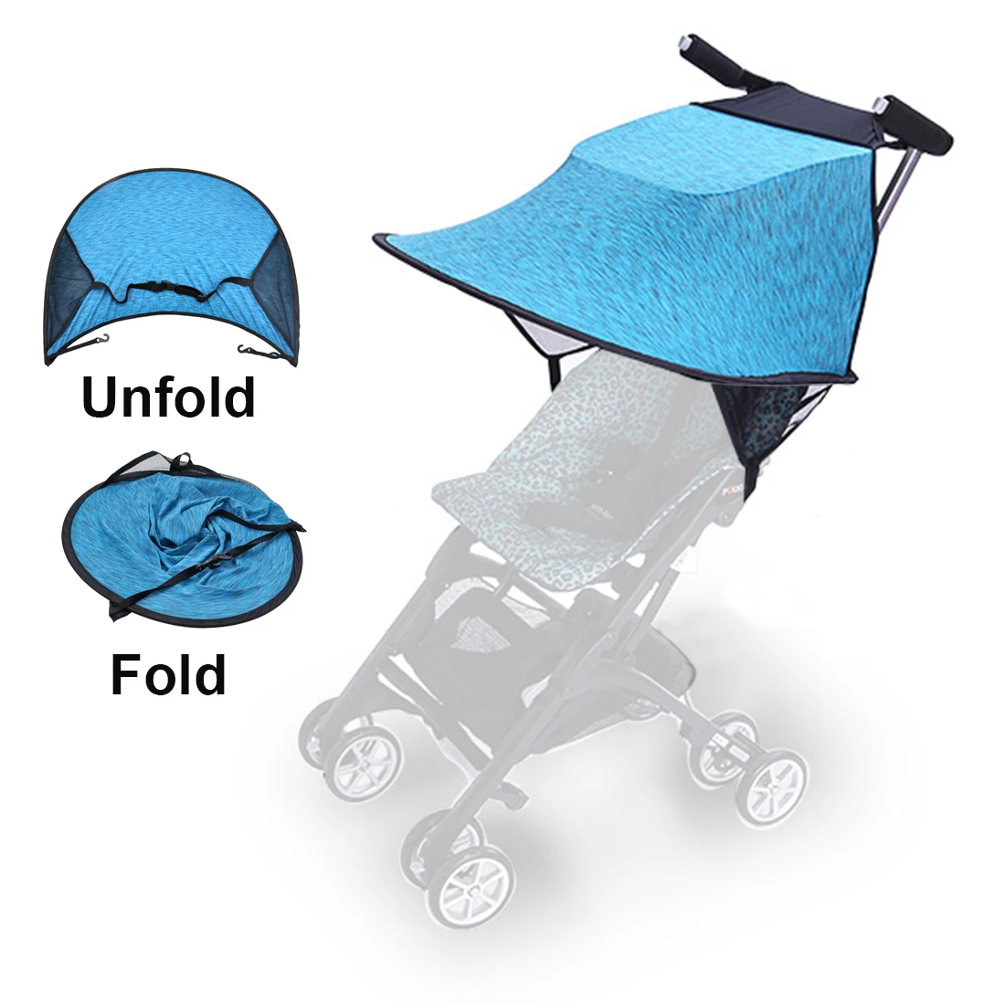 

Baby Stroller Sunshade Visor Baby Stroller Accessories Baby Anti-UV Cloth Awning Rain Cover Canopy Windproof Rainproof