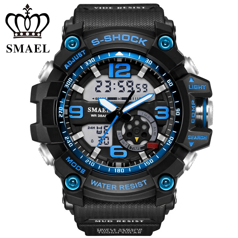 Prix pour S Choc Militaire Montres Armée Hommes de Montre-Bracelet LED Quartz Montre Digtial Dual Time Hommes Horloge Sport Montre reloj hombre WS1617 Prix pour S Choc Militaire Montres Armée Hommes de Montre-Bracelet LED Quartz Montre Digtial Dual Time Hommes Horloge Sport Montre reloj hombre WS1617