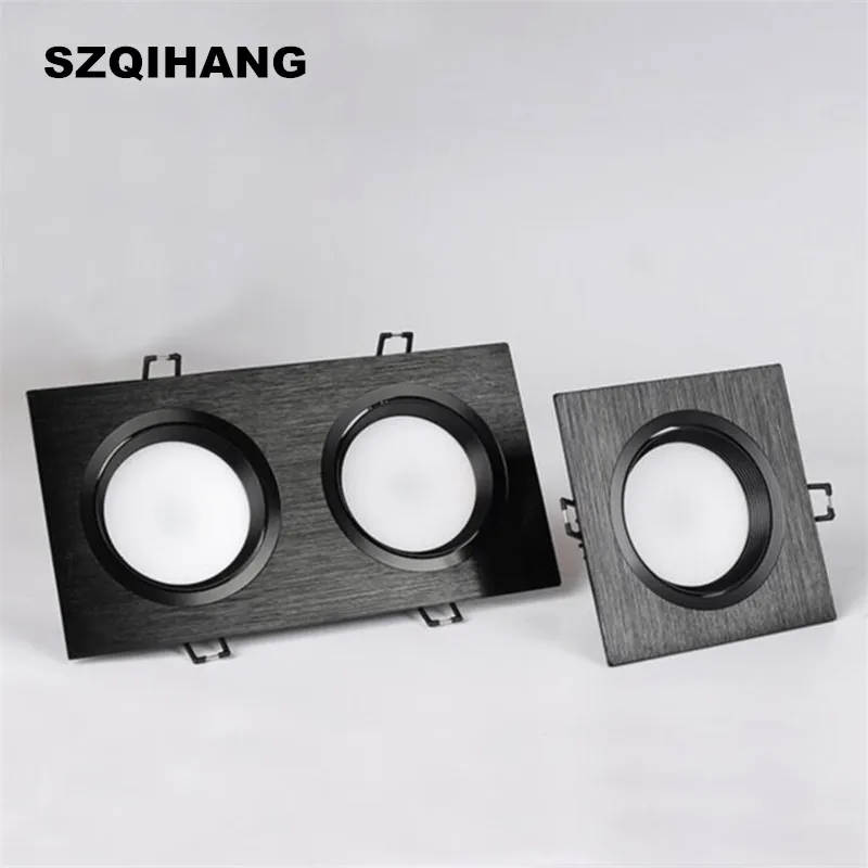 

Приглушаемый светодиодный светильник, точечные светильники, потолочный задний фон, лампа для подсветки, черный корпус, белый корпус, 10 Вт, 2*10 Вт