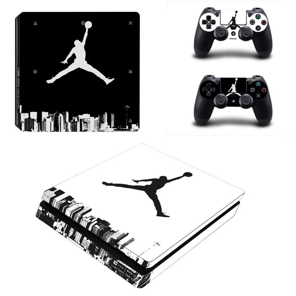 

Air Man Michael Jordan PS4 Slim Skin Sticker Decal Vinyl for Playstation 4 Console and 2 Controllers PS4 Slim Skin Sticker
