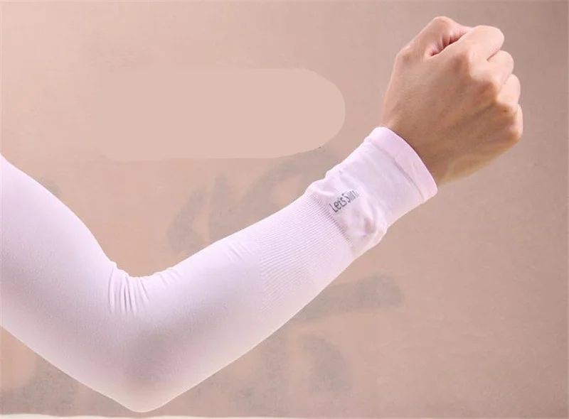 Летняя ткань для льда рукавицы Mangas грелки рукава спортивные УФ-защита Бег Велоспорт Вождение светоотражающие солнцезащитные полосы