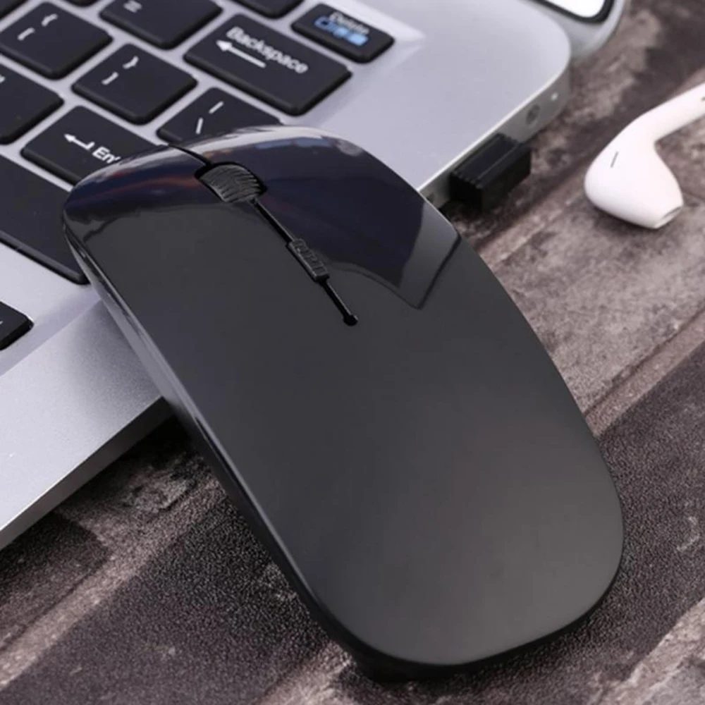 2,4G беспроводная мышь ультра тонкий USB оптическая мышь Тихая Кнопка для ПК ноутбука MacBook Air Pro
