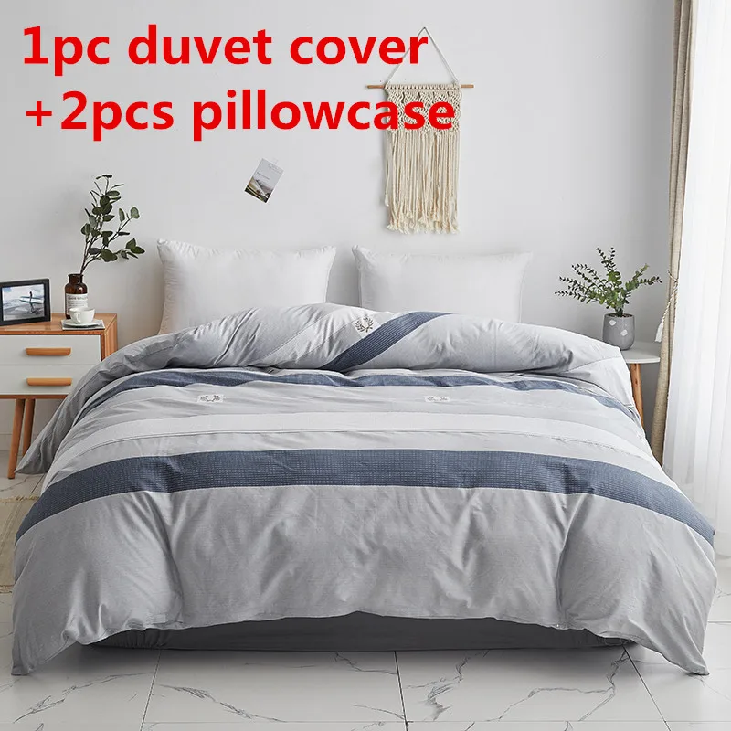 Stripe Duvet Cover Sets Pure Cotton Quilt Twin Single Double Stripe Duvet Cover Sets Pure Cotton
