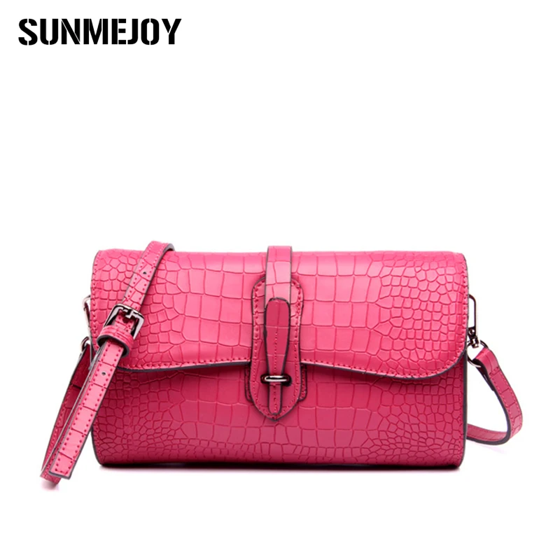 

SUNMEJOY LUXURY 2017 Genuine Leather Handbags Women Fashion Stone Pattern Female Messager\Shoulder Bag MINI Evening Bags Bolsas