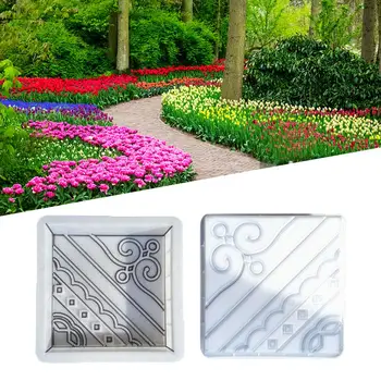 

Plastic Molds Road Board Brick Square Brick Pavement Brick Plastic Mold Garden Decor Lawn Path Paving Pavement Cement Brick