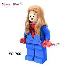 50 шт. Супер Герои модель Человек-паук женщина мужчины строительный блок кирпичи для дома хобби игры Детские игрушки