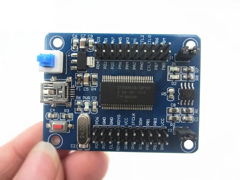 

1pcs IEZ-USB FX2LP CY7C68013A USB core board development board USB logic analyzer I2C serial