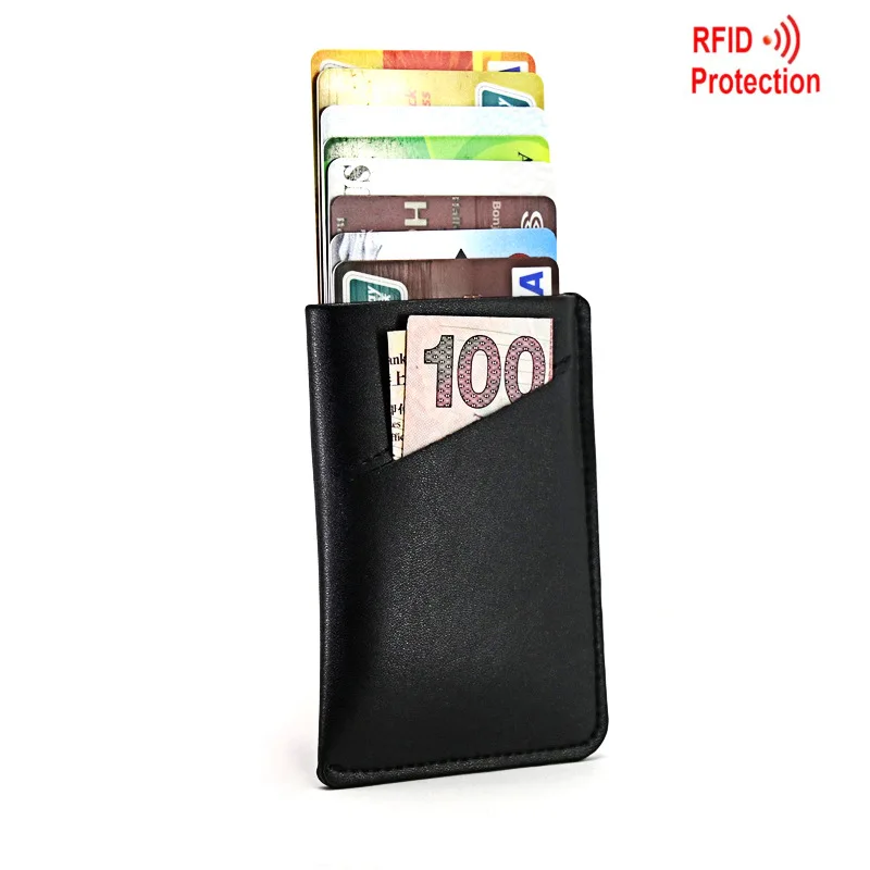 Antitheft Super Slim Card Holder Pull Tab Wallet Magic Men Wallets Organizer Credict Card Case ...