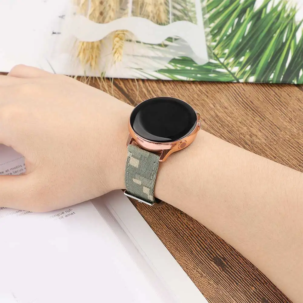 22 мм 20 мм Универсальный нейлоновый ремешок для часов для samsung gear S3 S2 ремешок для часов Quick Release браслет ремешок регулируемый ремешок для часов