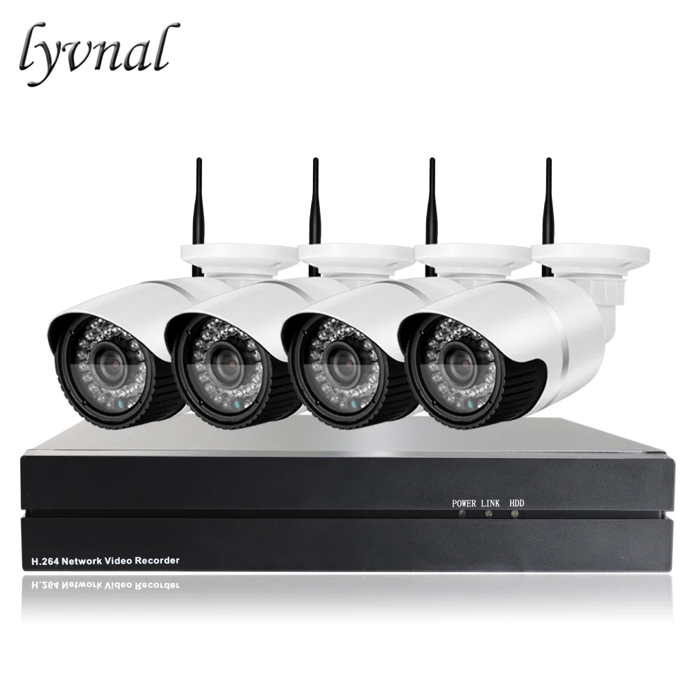 Lyvnal 720 p Беспроводной Wi-Fi комплект ip-камеры с 8CH 1 ТБ 1080 P NVR KIT p2p Onvif Водонепроницаемая камера безопасности на открытом воздухе wi-fi-комплект 720 p