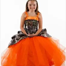 Платья с цветочным узором для девочек камуфляжные пышные платья Длинные Детские вечерние платья с камуфляжным принтом