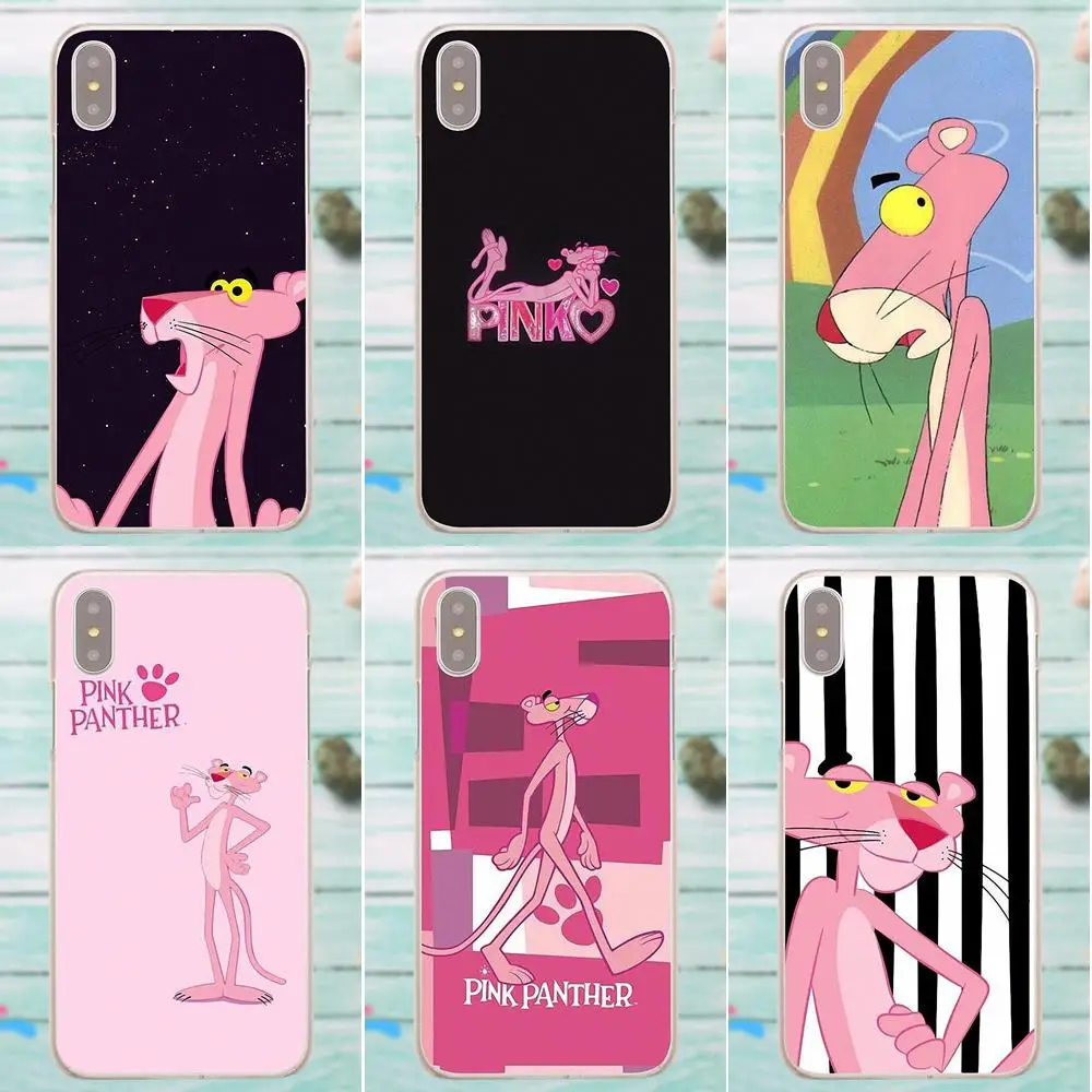 Suef Pink Panther Soft Capa Case For Apple iPhone 4 4S 5 5C SE 6 6S 7 8