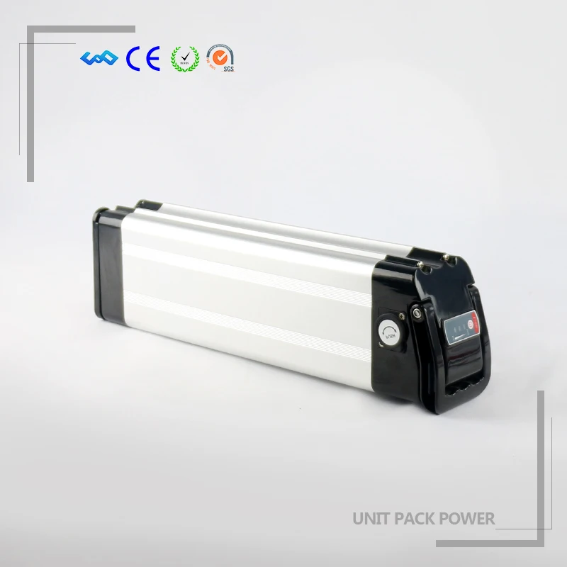 

Sliver fish Rechargeable 36V 10.4Ah E-Bike Lithium Ion Battery Including Mount and Charger