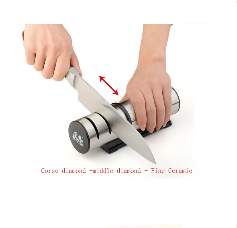 

TAIDEA 3-grade stainless Diamond Knife Sharpener T1202DC ,can sharpening ceramic knife