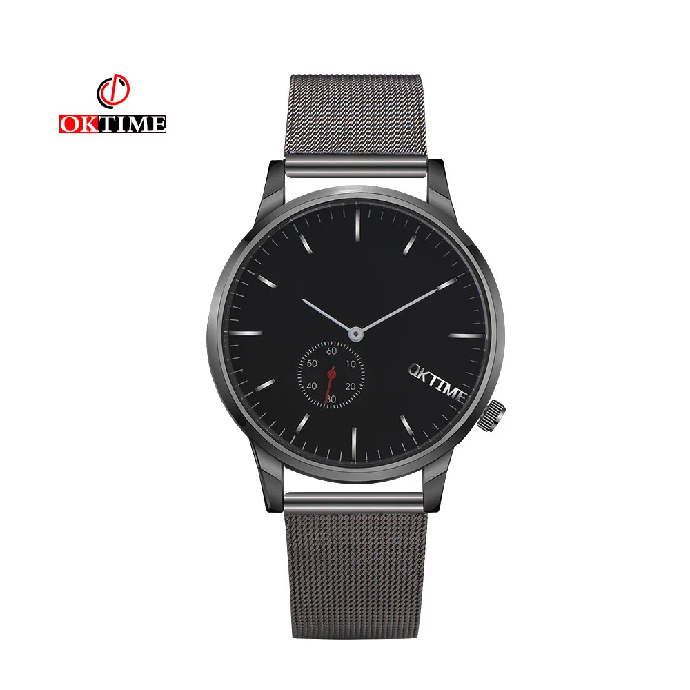 

OKTIME Luxury Watch Women Silver Steel Mesh Quartz Analog Watch Casual Cool Watch Ladies Dress Clocks Relojes Mujer Montre Femme