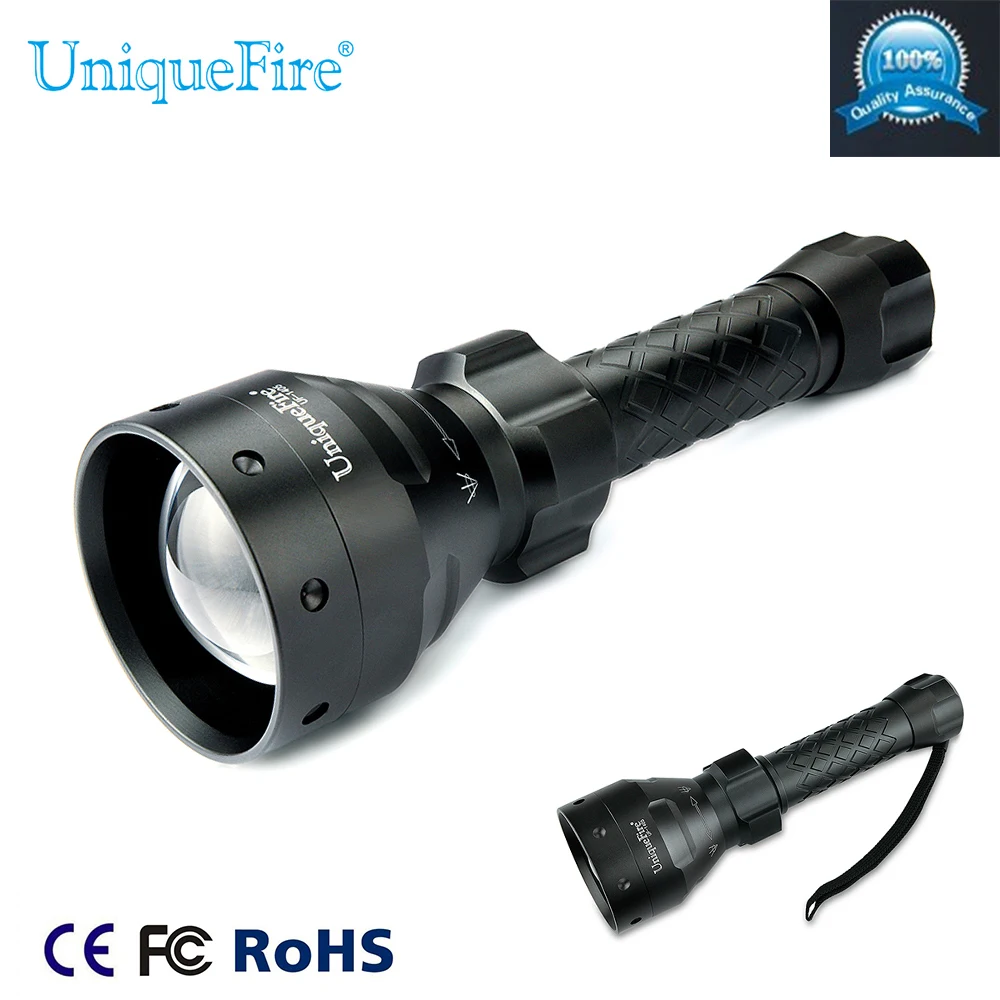 

Uniquefire 1405 XM-L2 Zoomable LED Flashlight 3 Modes 67mm Lens White Light 1200LM Torch Lanterna Bike For Camping Hunting