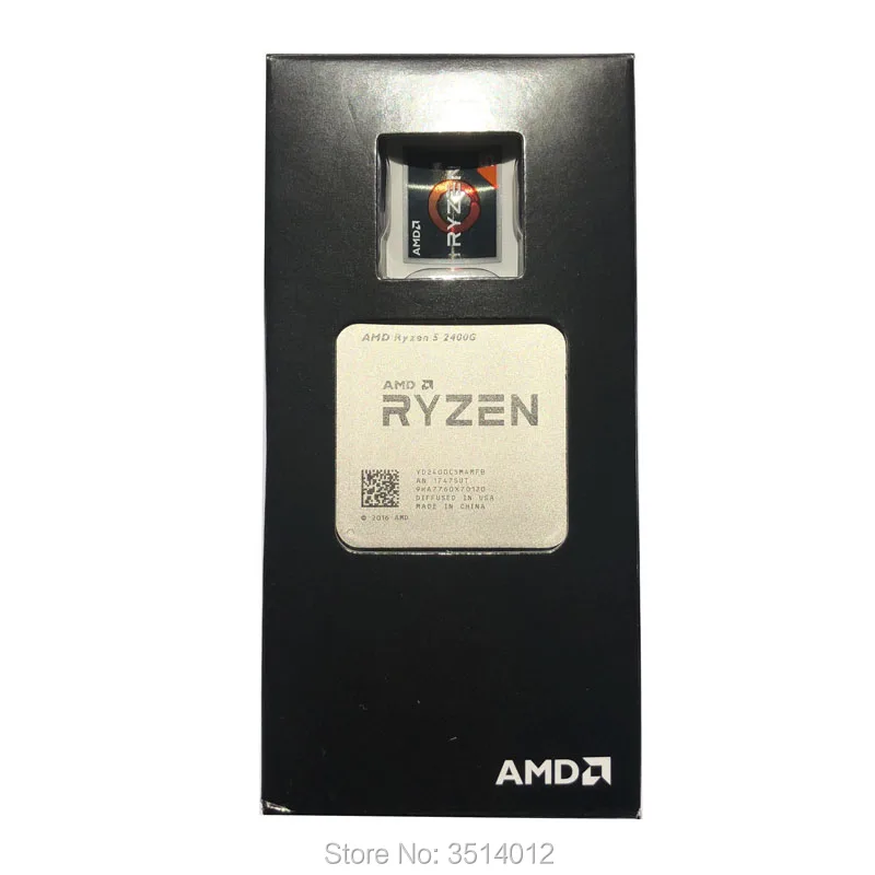

AMD Ryzen 5 2400G R5 2400G 3.6 GHz Quad-Core CPU Processor YD2400C5M4MFB Socket AM4