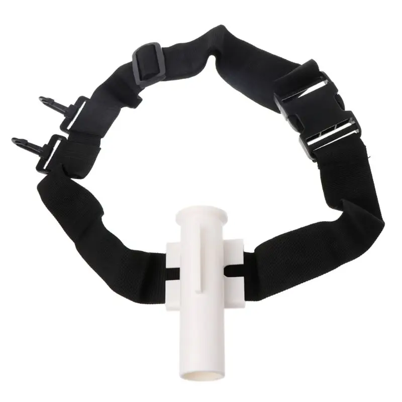 

Fishing Rod Holder Pole Waist Belly Belt Support Adjustable Strap Boat Fishing Tackle Wide Gimbal Plastic Tube Accessories