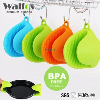 

WALFOS Silicone Non-slip Gloves Oven Heat Insulated Finger Gloves Cooking Microwave Gripper Pot Holder